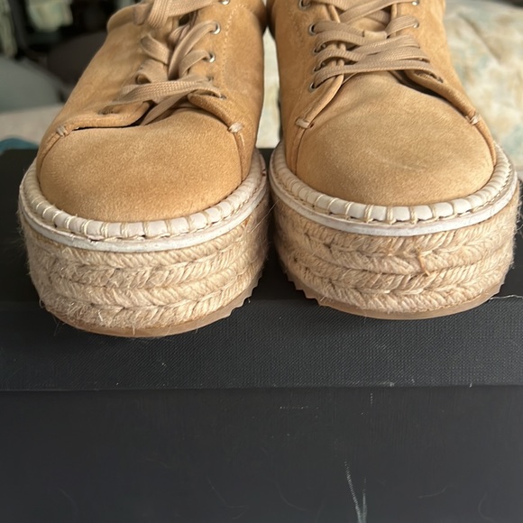 NIB $350 rag & bone | Kent Espadrille Dune Suede Sneaker Style Shoes | Camel - Picture 4 of 17